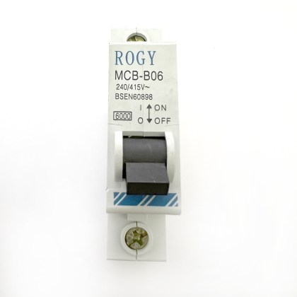 Rogy MCB-B06 B6 6A 6 Amp MCB Circuit Breaker Type B